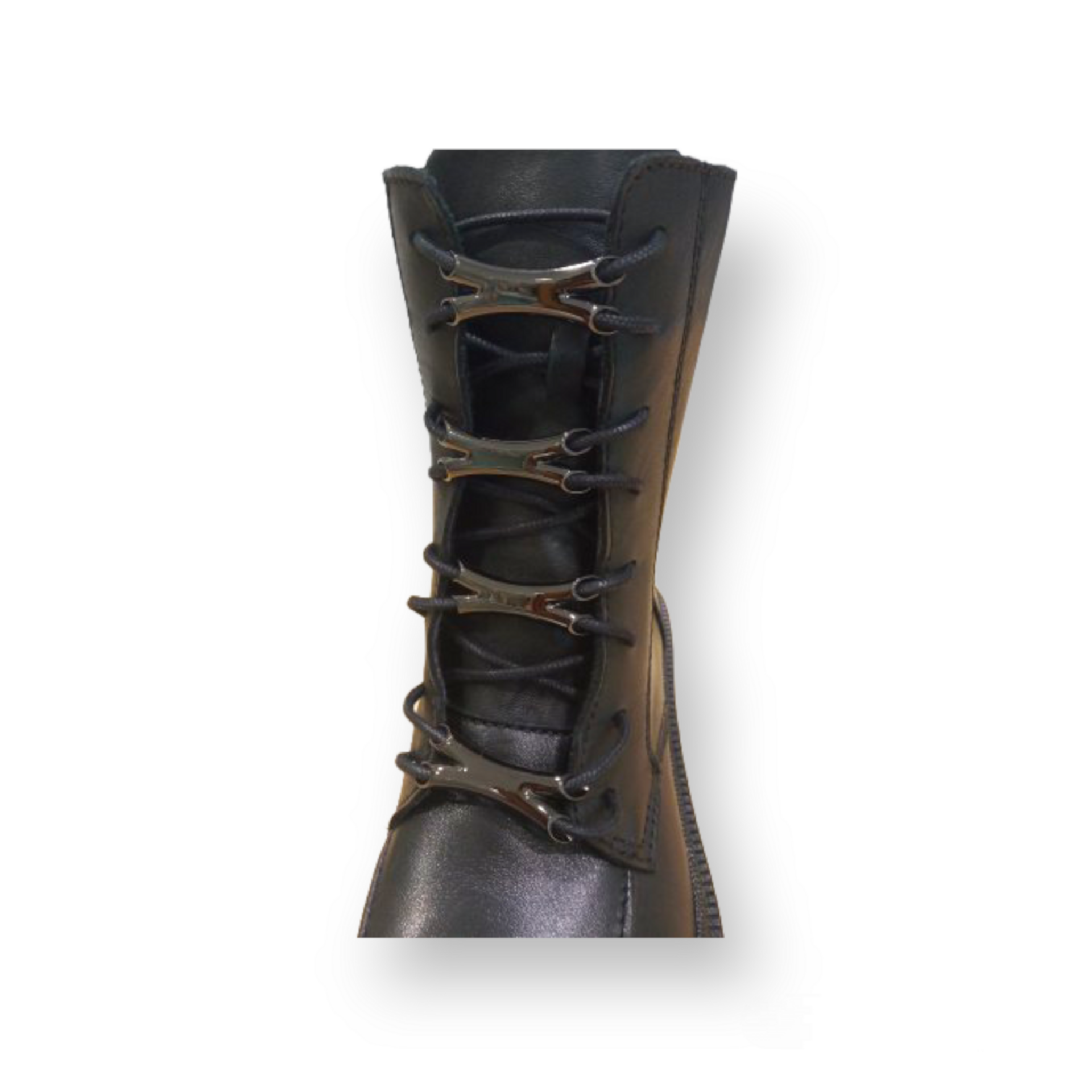 Bota militar piel negra - 2